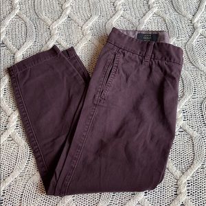 J. Crew Scout Chinos - Eggplant size 00